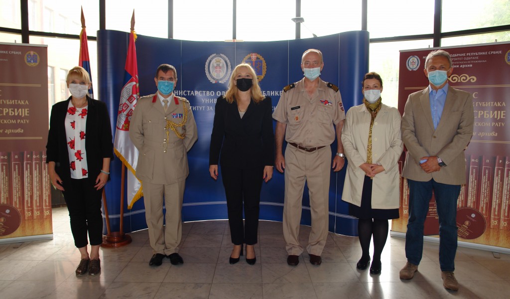 Visit of the United Kingdom Defense Envoy to the Military Archives