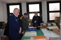 Delegation of Israeli Memorial visits Military Archive