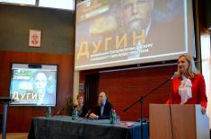 Predavanje prof. dr Aleksandra Geljeviča Dugina na Univerzitetu odbrane