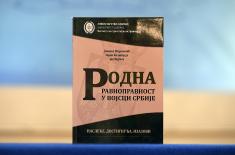 Predstavljena monografija „Rodna ravnopravnost u Vojsci Srbije – nasleđe, dostignuća, izazovi“