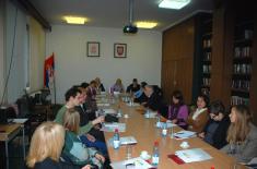 Representatives of the National Assembly of the Republic of Serbia visit the Ministry of Defence