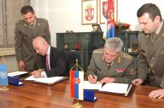 Protocol on Donation between the Serbian MoD and UN Development Program Signed