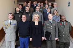 Visit of foreign military representatives accredited to the Republic of Serbia