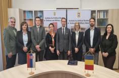 Делегација Института у посети Институту за политичке студије одбране и војну историју Министарства националне одбране Румуније 